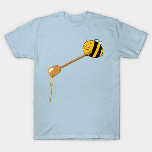 Funny bee with honey T-Shirt